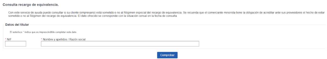 Pantalla de la agencia tributaria donde se señala la sección de