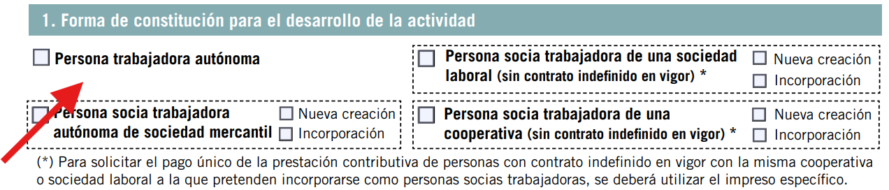 Elige la forma jurídica de tu negocio.
