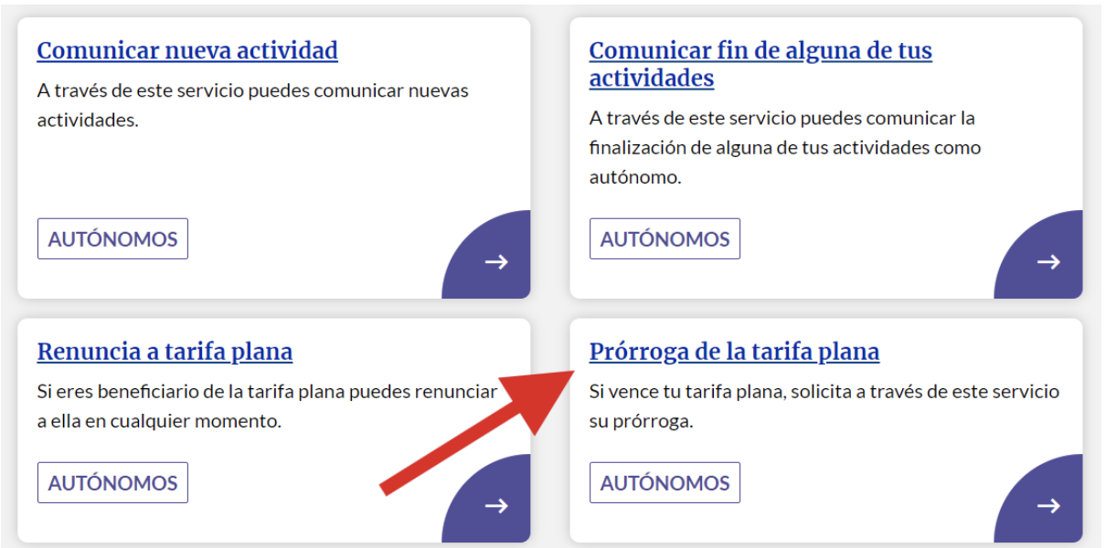 Pantalla de Hacienda donde se señala