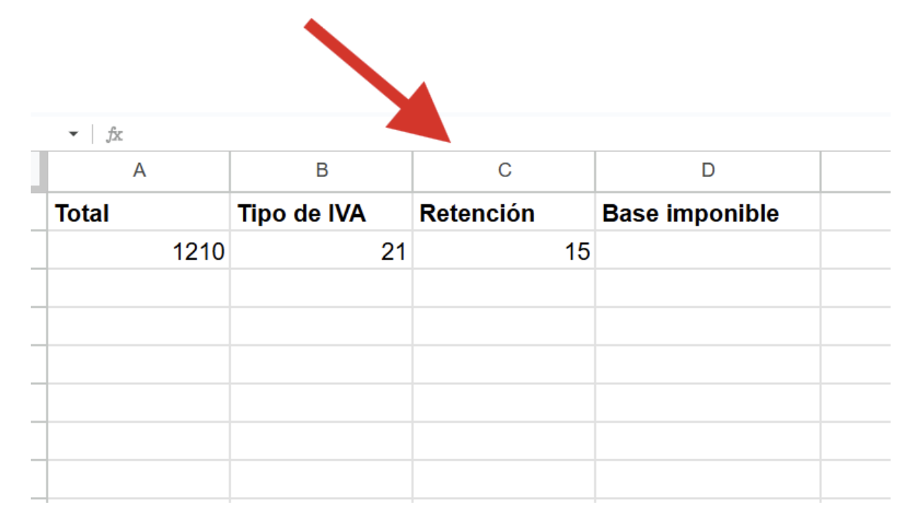 Pantalla de Excel donde se muestra la