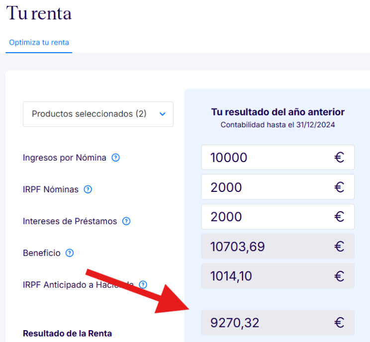 El simulador de la renta de Declarando muestra lo que pagaría el autónomo al deducirla.