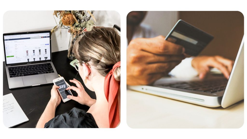 Personas creando una tienda online con no code