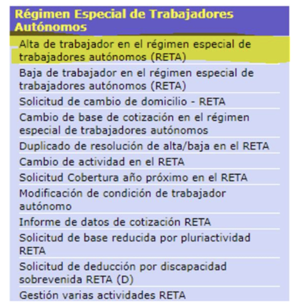 Pantalla del Sistema Red donde se debe seleccionar