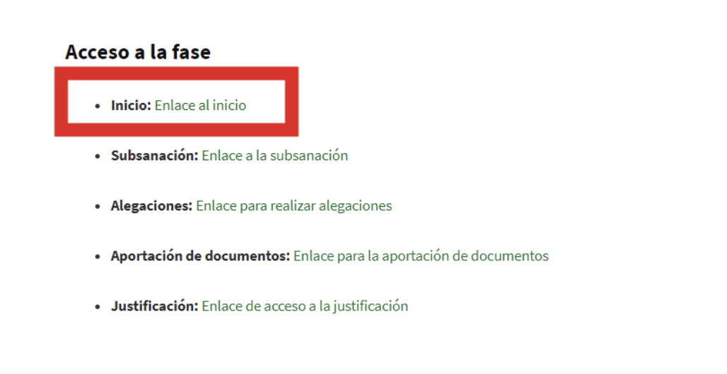 Pantalla de la sede electrónica del gobierno de la junta donde se señala al autónomo el