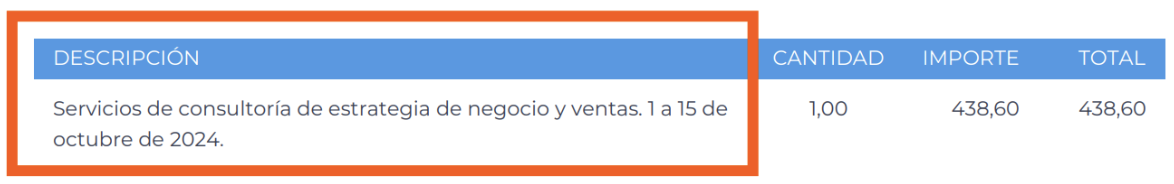 Ejemplo de la sección