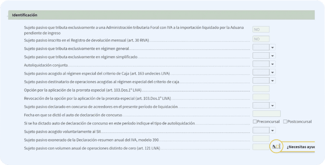 Detalle de la presentación del modelo 303 - identificación del modelo