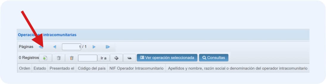 Crea un nuevo registro en el modelo 349.